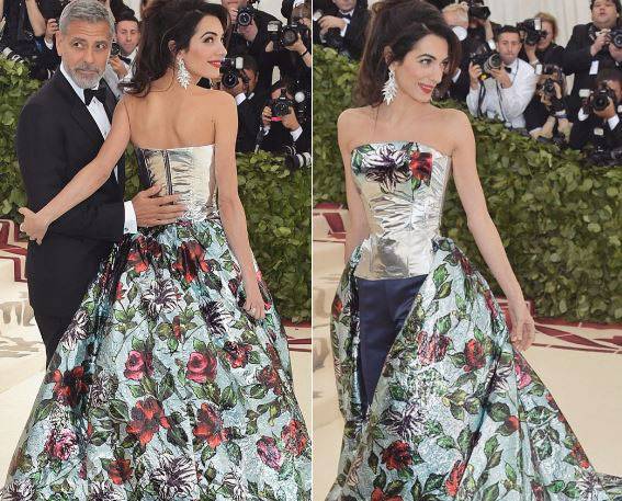 أمل كلوني سندريلا العصر الجديد... والفخامة تسيطر على السجادة الحمراء لحفل الـ  Met Gala 2018
