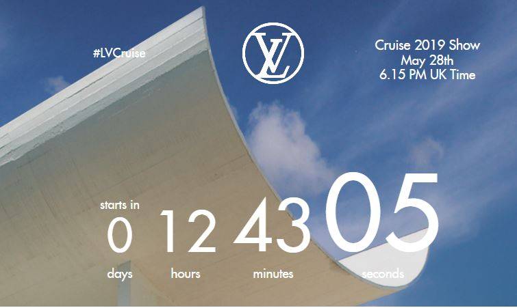 شاهدي مباشرةً عرض أزياء Louis Vuitton Cruise 2019