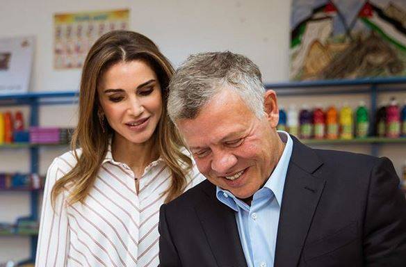 بالصور - هكذا احتفلت الملكة رانيا بعيد زواجها الـ25