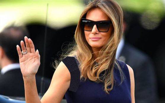 تفاصيل إطلالة ميلانيا ترمب خلال الاحتفال بذكرى استقلال الولايات المتحدة الأميركية‎