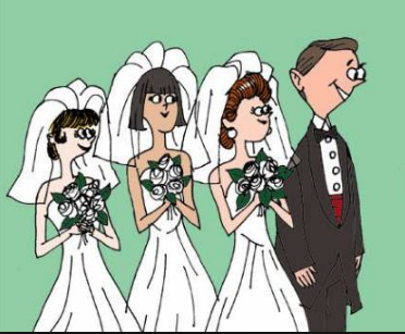 بالفيديو - عربي يتزوج من امرأتين في زفاف واحد... وتعهد غريب من العروستين