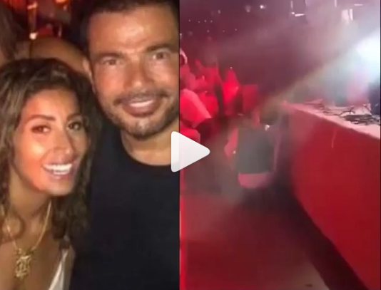 بالفيديو - دينا الشربيني ترقص لعمرو دياب في اليونان بإطلالة جريئة