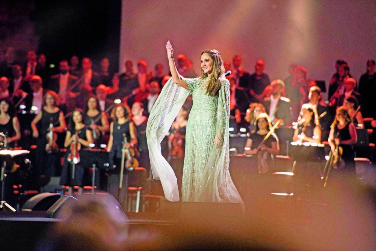 جوليا بطرس: أميرة رومانية في ليلتين اسطورتين في صور