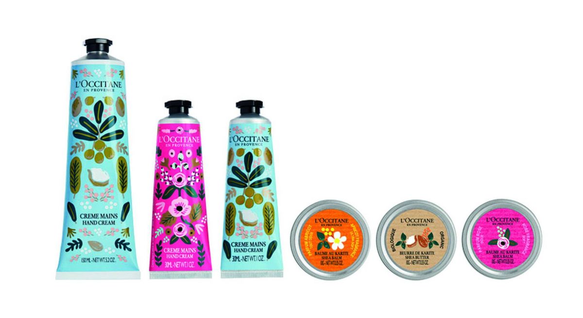 مجموعة L’Occitane Shea بألوان Rifle Paper Co الأنثوية والمفعمة بالحيوية