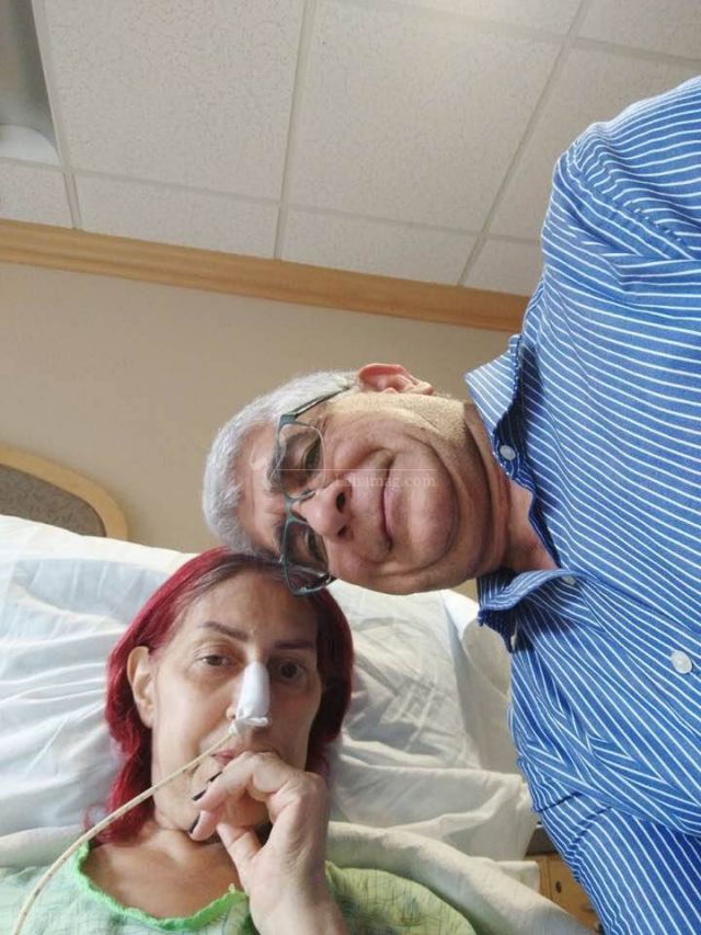  في اخر صورة لها قبل وفاتها بأسبوع