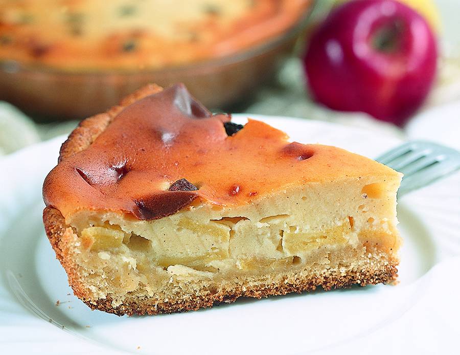 تورتة التفاح بالكريما (حلوى ايطالية)