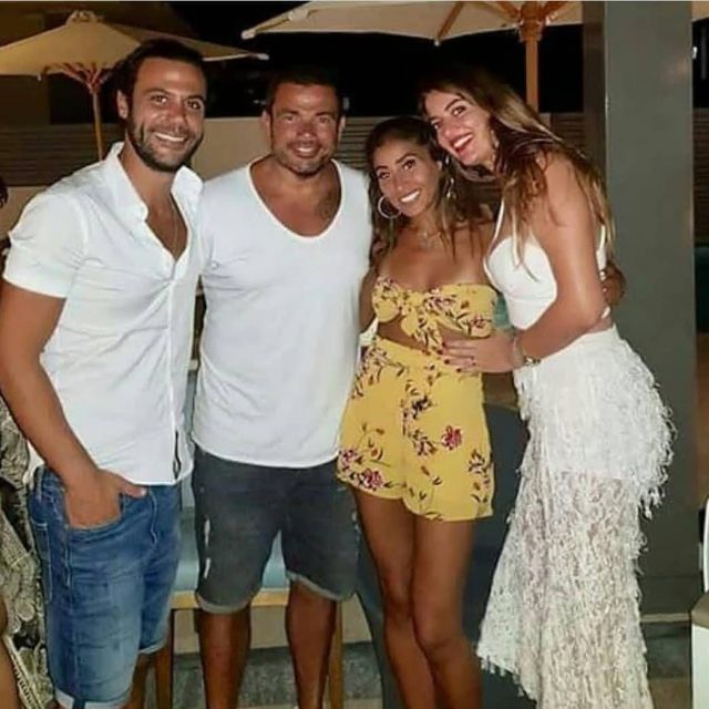 أول صورة لمحمد عادل إمام مع عروسه في شهر العسل وإطلالة جريئة لدينا الشربيني مع عمرو دياب