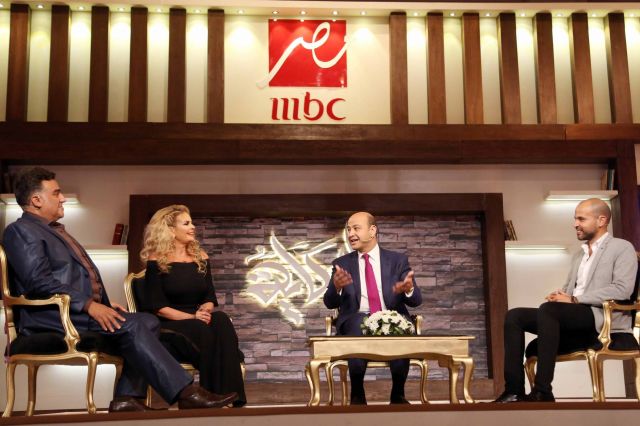 مع يسرا وأبو وتامر حبيب