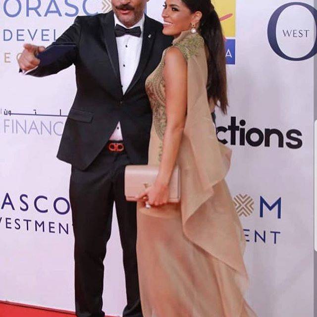 ماجد المصري وزوجته في الجونة