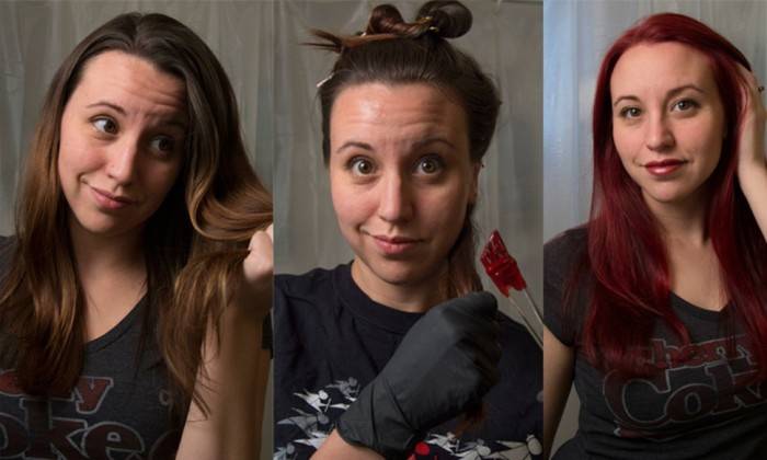 حيل جديدة لصبغ الشعر باللون الأحمر ترويها فتاة منعتها والدتها من تغيير اللون