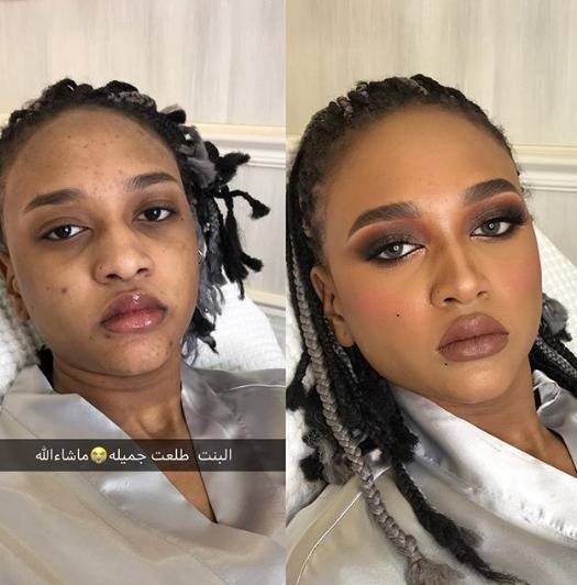 مكياج قبل وبعد ... أجمل بلمسات تصحيحية ذكية