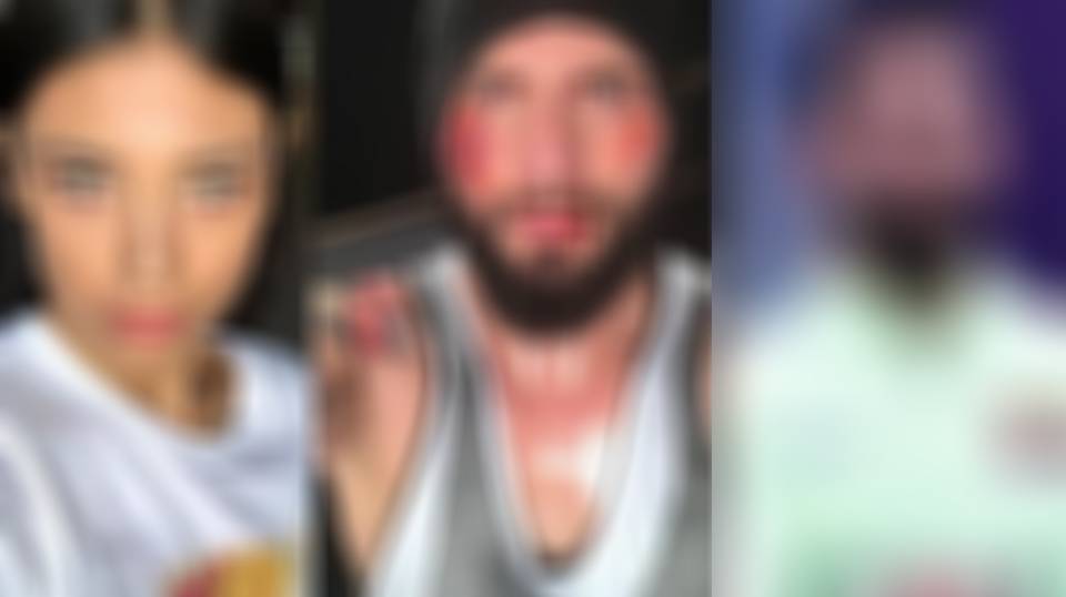 بالصور والفيديو - نجم شهير يتحرش بزوجة مطرب امام عينه ويكسر انفه!