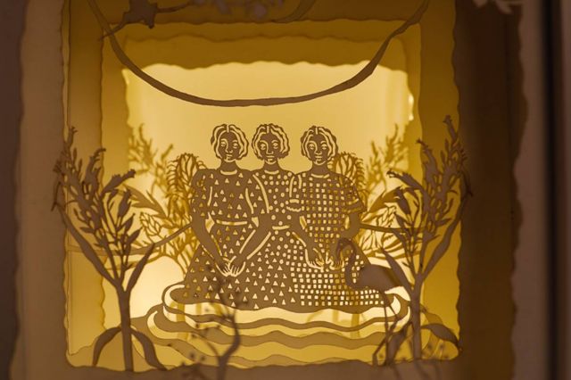 من  أعمال الفنانة الهندية دبجاني بهاردواج