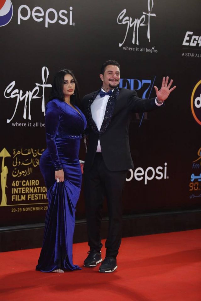 أحمد الفيشاوي وزوجته