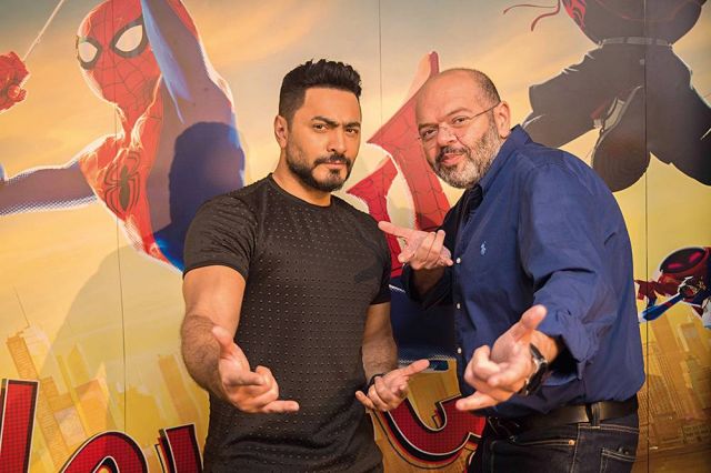 الفنان تامر حسني مع المخرج راني الخطيب