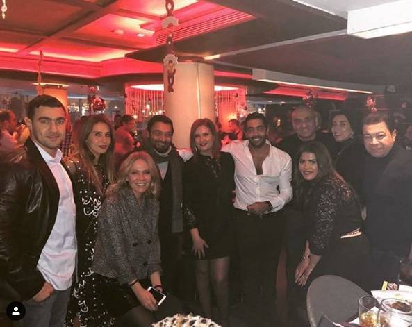 أحمد فلوكس وهنا شيحة وحميد الشاعري والأصدقاء في عيد ميلاد هنا