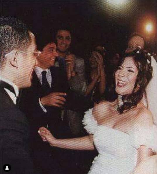 منى زكي وأحمد حلمي في حفل زفافهما