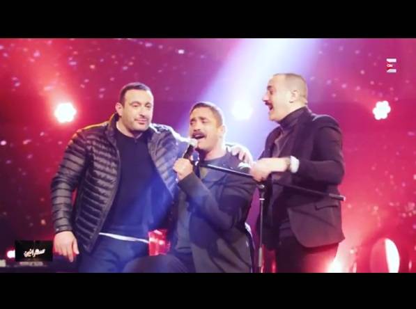 بالفيديو - شاهدوا أحمد السقا وأمير كرارة ودياب يغنون 