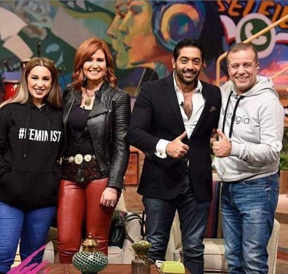 بالفيديو - أول ظهور إعلامي لهنا شيحة وأحمد فلوكس معاً بعد الزواج