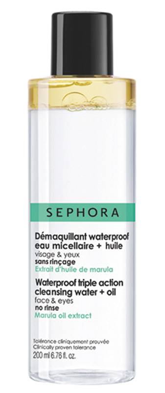 متعدّد الاستعمال Sephora Collection Waterproof Triple Action Cleansing Water+Oil