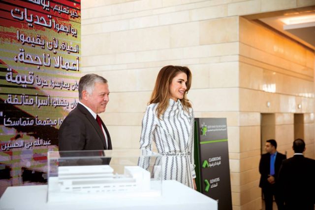 الملك عبدالله الثاني والملكة رانيا