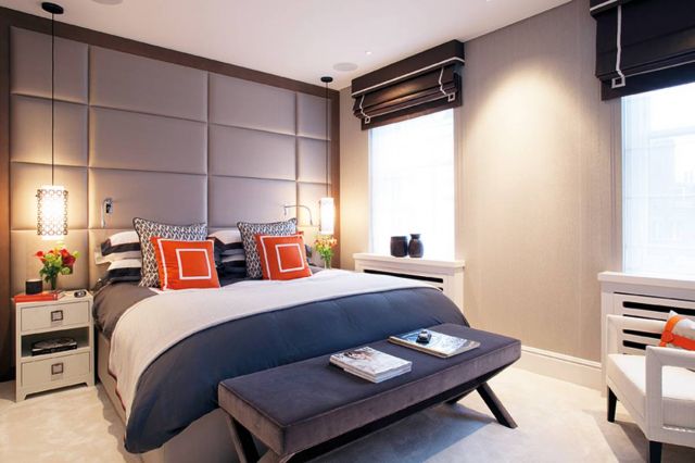 غرفة نوم الضيوف تتميز بأجوائها وألوانها الدافئة والحية