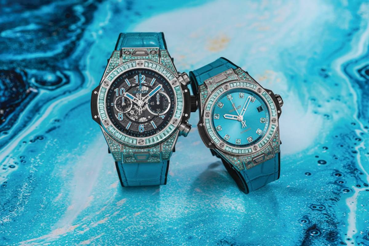 Hublot
Big Bang Paraiba 
ساعة تتزيّن بالحجر الكريم 
الأكثر ندرة وفرادة