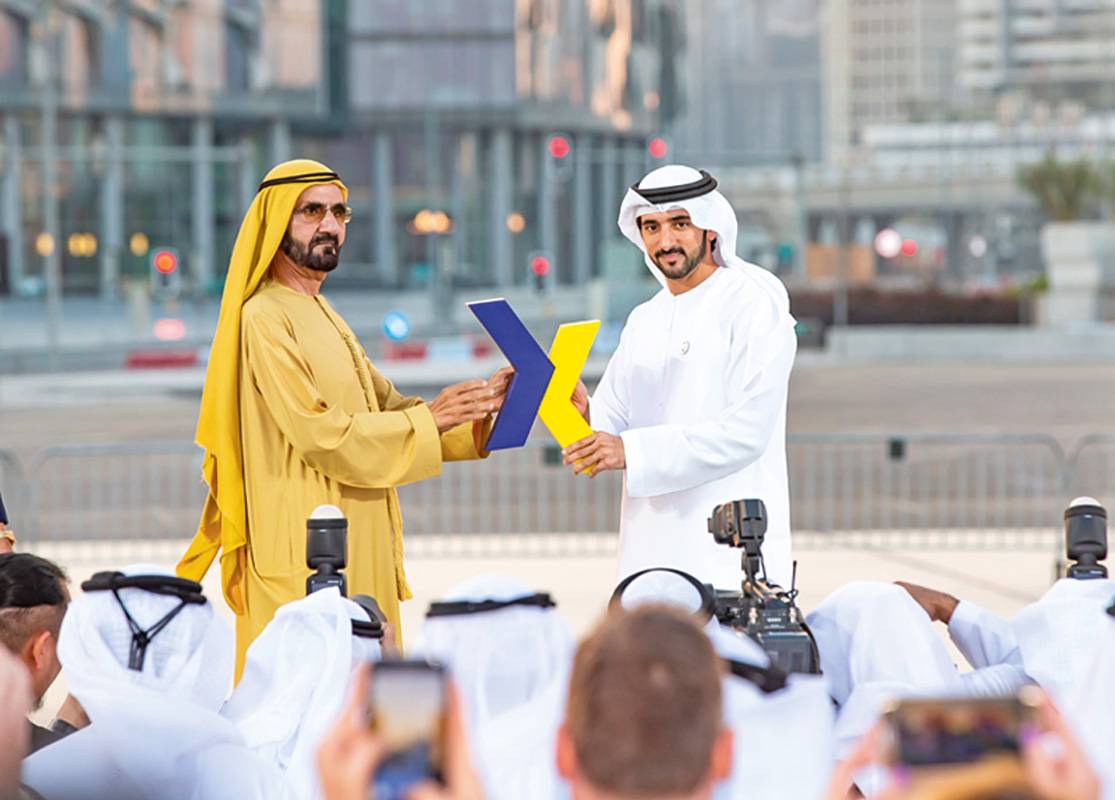 محمد بن راشد يشهد إطلاق العلامة التجارية الجديدة لمطار دبي الدولي