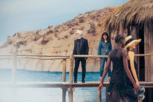 كارل لاغرفيلد وفيرجيني فيارد