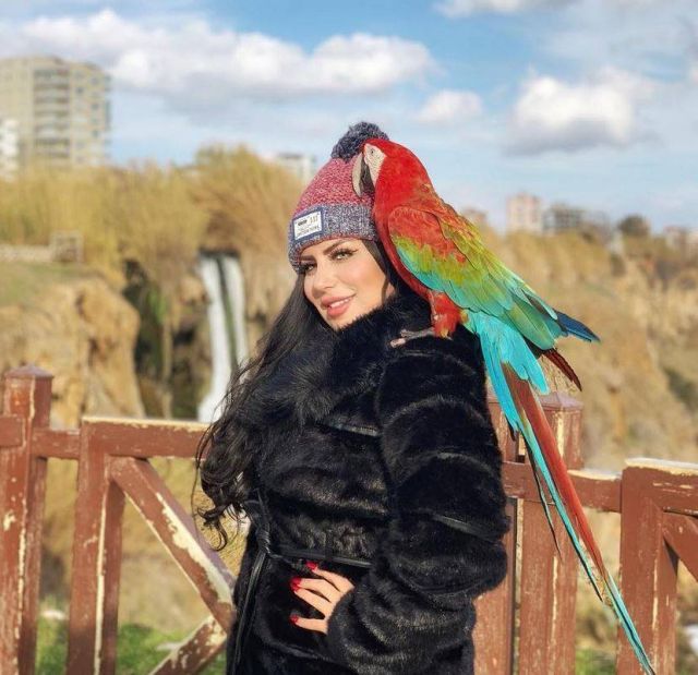 بعد انتقاد حركاتها - حليمة بولند تستفز بطريقة استلقائها على الثلج بلباس قصير