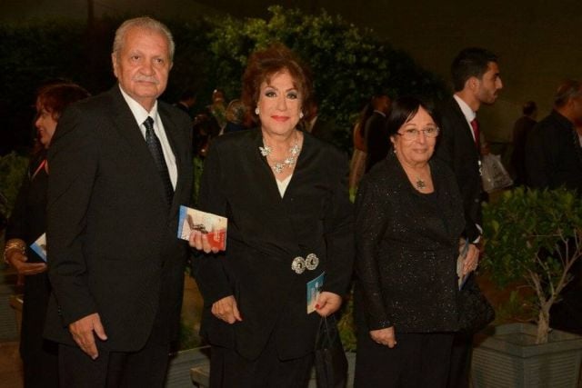 سميحة أيوب بجوار أحمد النحاس