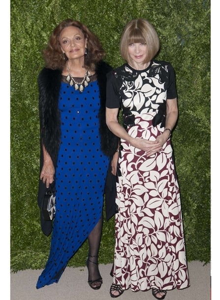 Diane Von Furstenberg with Anna Wintour In Marc Jacobs Diane Von Furstenberg with Anna Wintour In Marc Jacobs