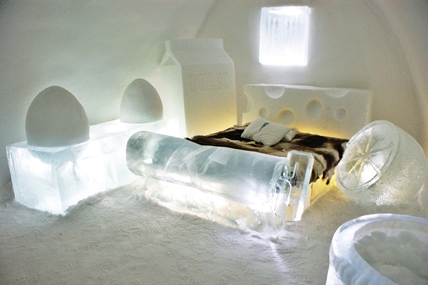 فندق الجليد في لابلاند في السويد