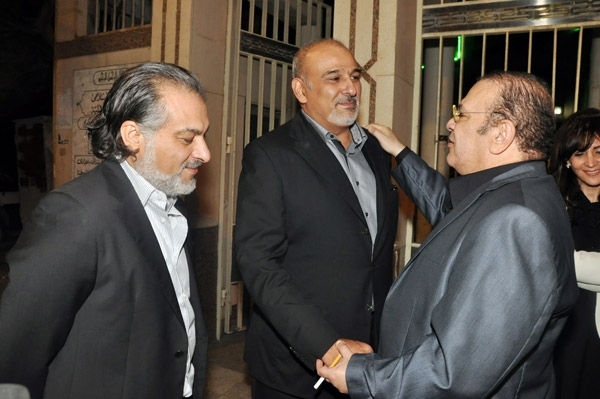 صلاح عبد الله يقدم واجب العزاء لجمال سليمان