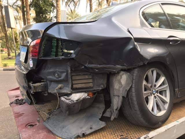 السيارة بعد الحادث