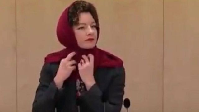 بالفيديو - حجاب في برلمان اوروبي يثير البلبلة