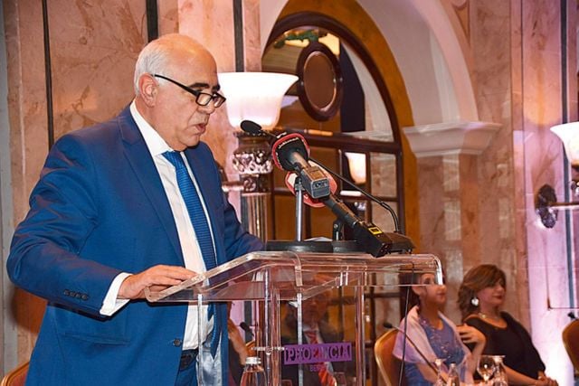 نقيب المحرّرين ملقيا كلمته