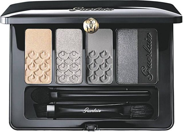 رمادية Guerlain Palette 5 Couleurs Nude to Smoky Look in 04 L’Heure de Nuit