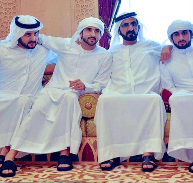 صورة زواج 3 من أبناء حاكم دبي تشعل مواقع التواصل