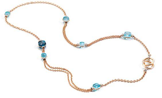 لون البحر في عقد Pomellato