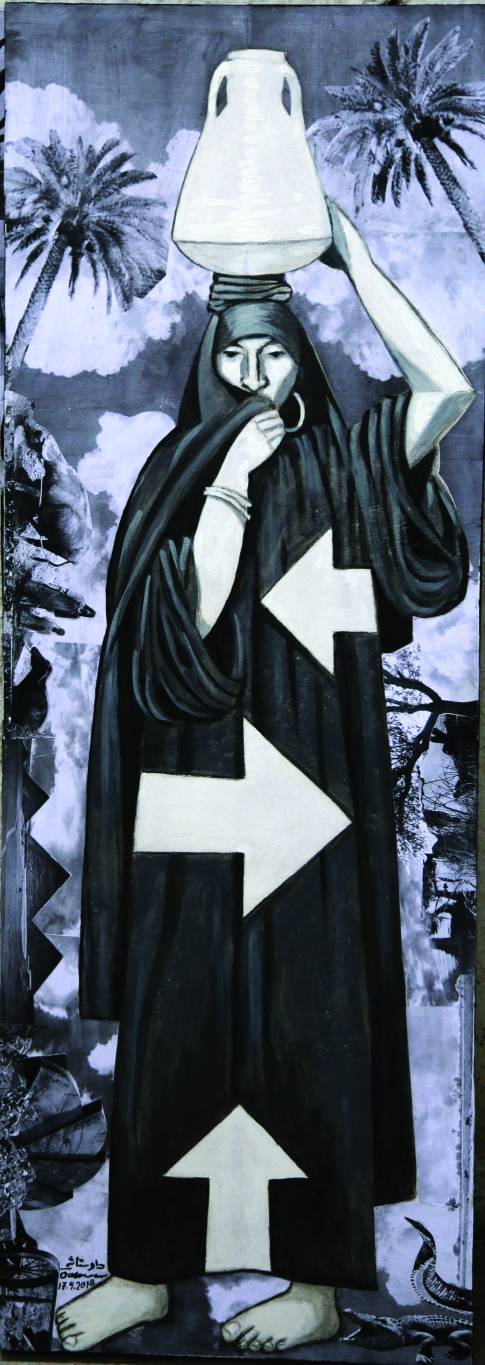 فلاحة بالبلاض للفنان عصمت داوستاشي