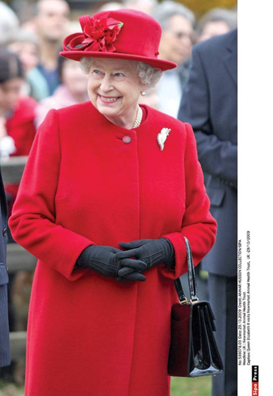 الملكة إليزابيث ملكة الألوان