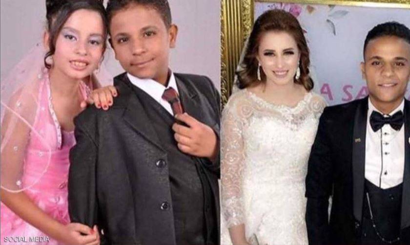 بالصورة - هل تتذكرون شمس وإيمان أصغر عروسين في مصر؟ شاهدوا كيف أصبحا بعد 6 سنوات