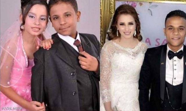 بالصورة - هل تتذكرون شمس وإيمان أصغر عروسين في مصر؟ شاهدوا كيف أصبحا بعد 6 سنوات