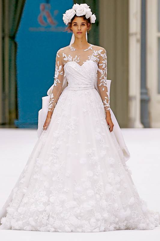 فستان كلاسيكي من رالف أند روسو Ralph & Russo