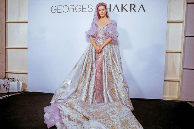 فستان تحفة من جورج شقرا Georges Chakra 