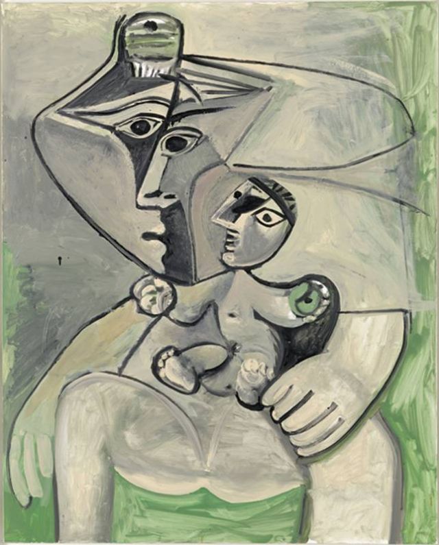 Pablo Picasso Maternité Mougins, 30 août 1971