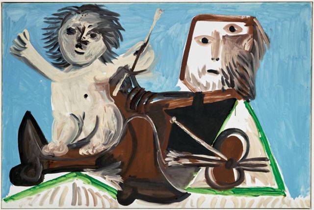 Pablo Picasso  Le Peintre et l’enfant Mougins, 21 octobre 1969