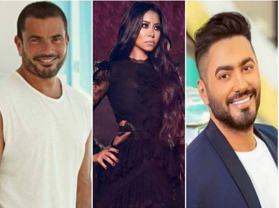 عمرو دياب وتامر حسني وشيرين عبدالوهاب.. صراع الكبار على الأفضل في أفريقيا