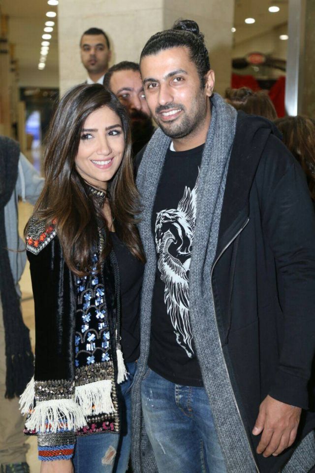 مي عمر وزوجها المخرج محمد سامي